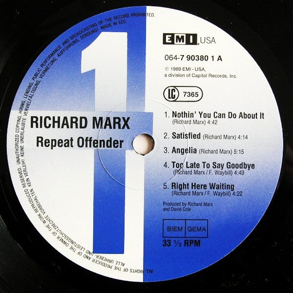 Richard Marx – Repeat Offender