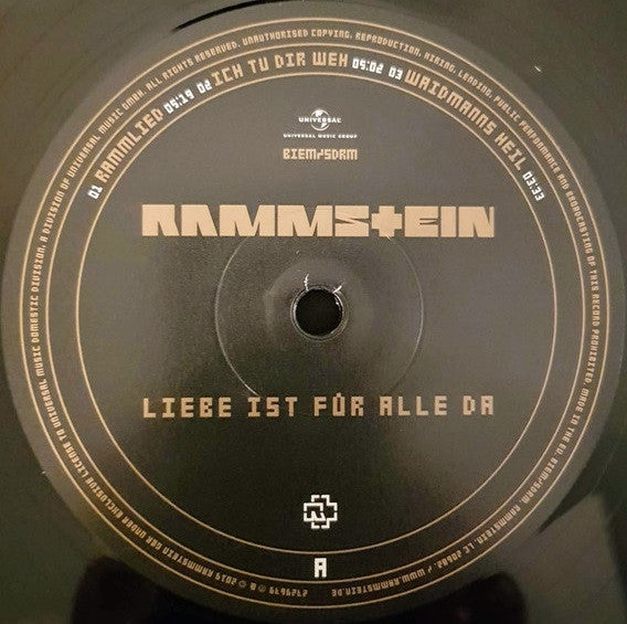 Rammstein – Liebe Ist Für Alle Da  ,  2LP , Booklet , Gatefold , 180 gram
