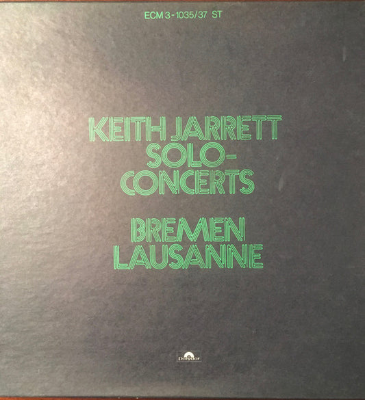 Keith Jarrett – Solo Concerts: Bremen / Lausanne   ,  3LP , Box , ECM US