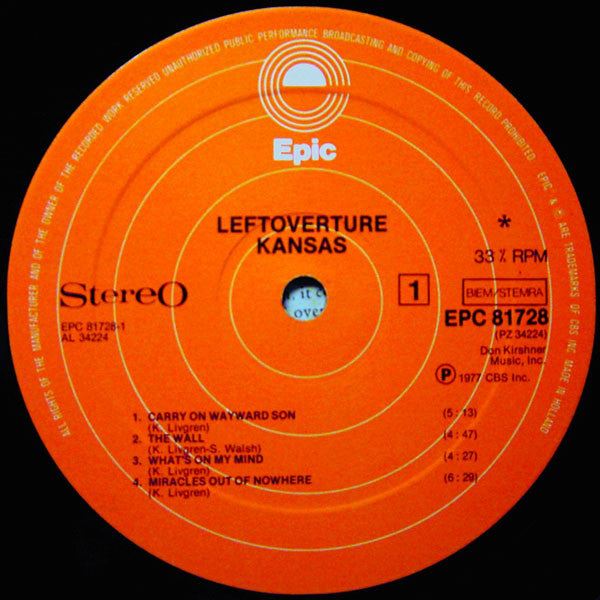 Kansas  ‎– Leftoverture
