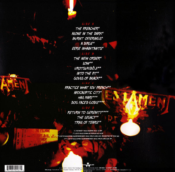 Testament  ‎– Live At The Fillmore  , 2LP , Gatefold ,