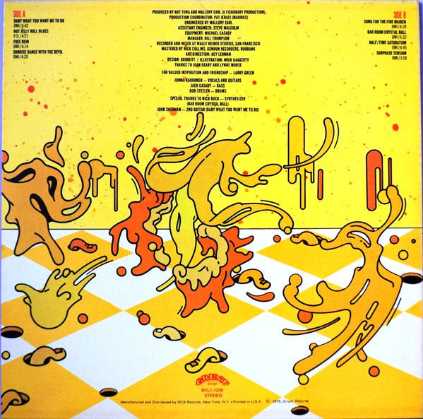 Hot Tuna – Yellow Fever, 1st Press