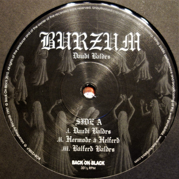 Burzum – Dauði Baldrs   ,  Gatefold