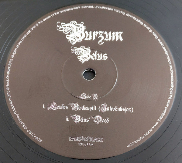 Burzum – Belus  ,  2LP , Gatefold