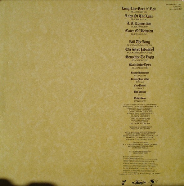 Rainbow   ---   long live rock 'n' roll     , Gatefold , UK press