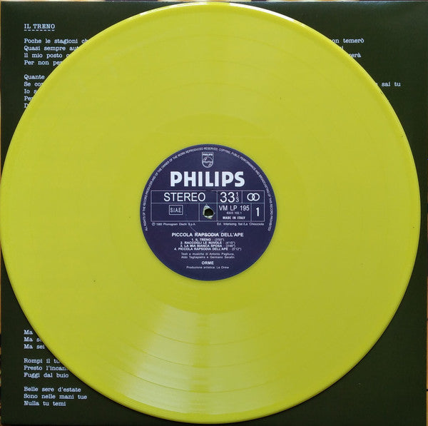 Orme* – Piccola Rapsodia Dell'Ape, Limited Edition, Yellow [Solid], Gatefold