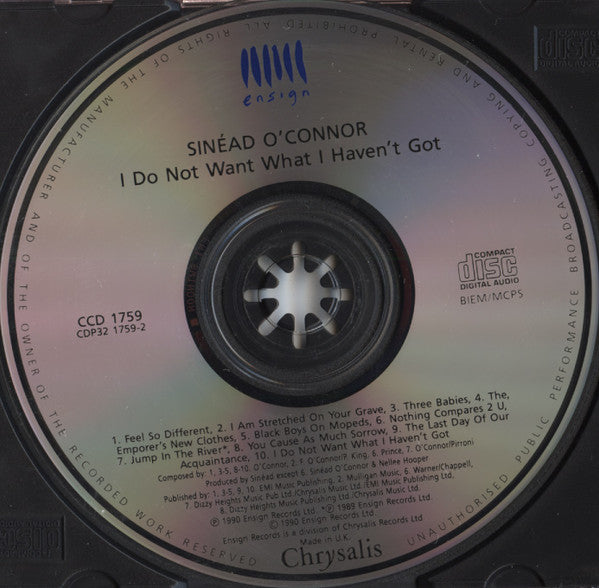 Sinéad O'Connor – I Do Not Want What I Haven't Got
