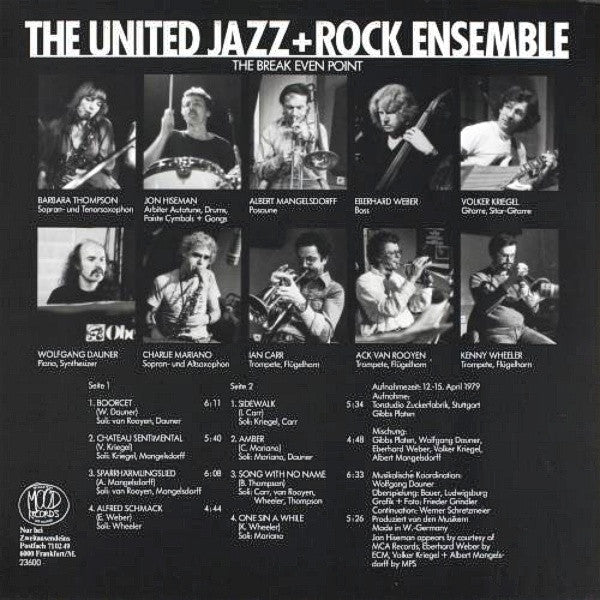 The United Jazz+Rock Ensemble – The Break Even Point