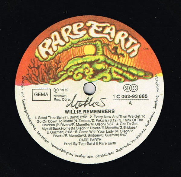 Rare Earth – Willie Remembers, Gatefold