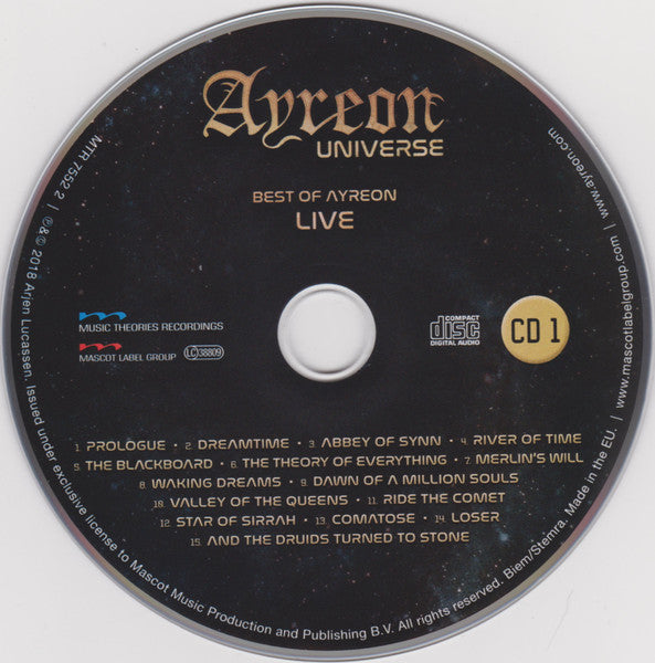 Ayreon Universe* – Best Of Ayreon Live   , 2 CD