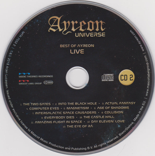 Ayreon Universe* – Best Of Ayreon Live   , 2 CD