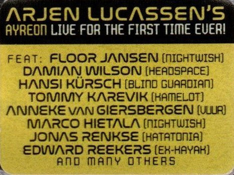 Ayreon Universe* – Best Of Ayreon Live   , 2 CD