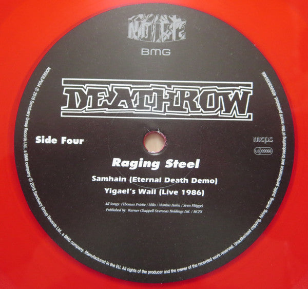 Deathrow – Raging Steel  ,  2LP , Gatefold , Limited Edition,  Red Translucent