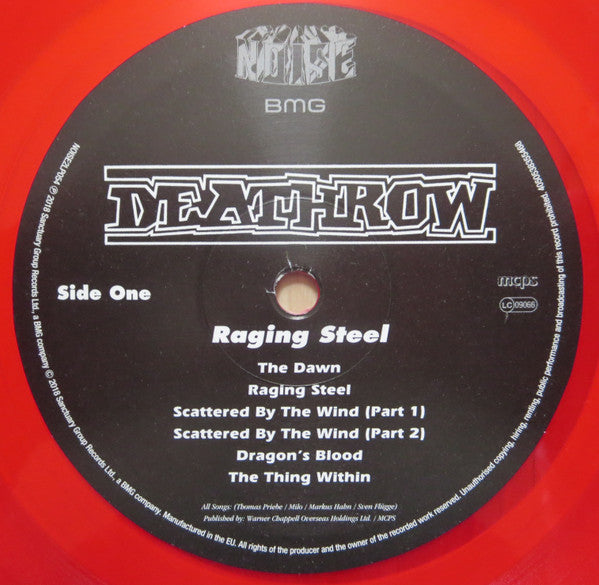 Deathrow – Raging Steel  ,  2LP , Gatefold , Limited Edition,  Red Translucent
