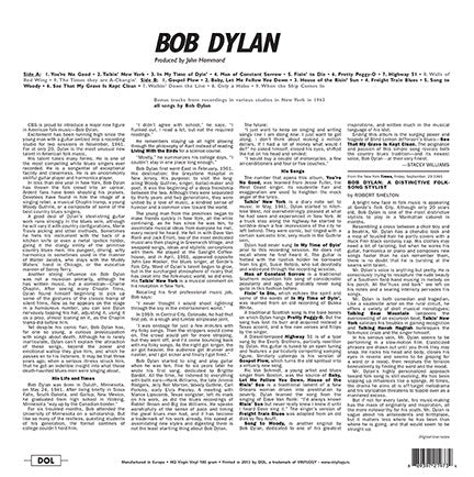 Bob Dylan – Bob Dylan , Gatefold , 180 gram