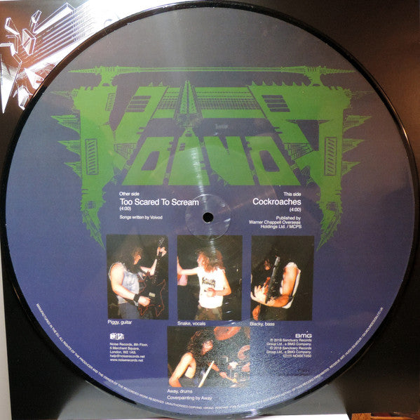 Voïvod – Too Scared To Scream  ,   45 RPM, Record Store Day, Limited Edition, Picture Disc