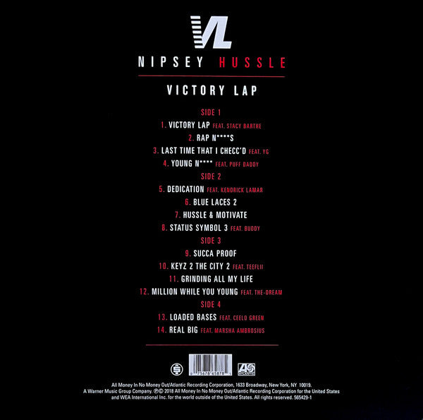 Nipsey Hussle – Victory Lap   ,  2 LP