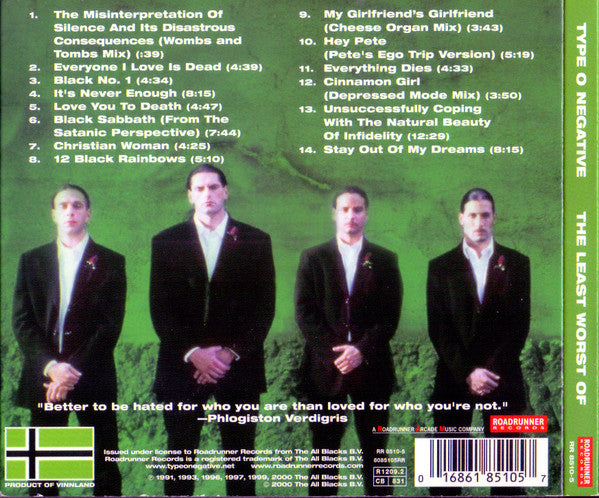 Type O Negative – The Least Worst Of