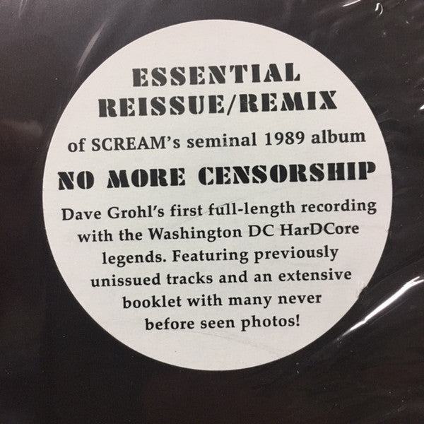 Scream  ‎– No More Censorship   ,   with extended booklet ( Dave Grohl )