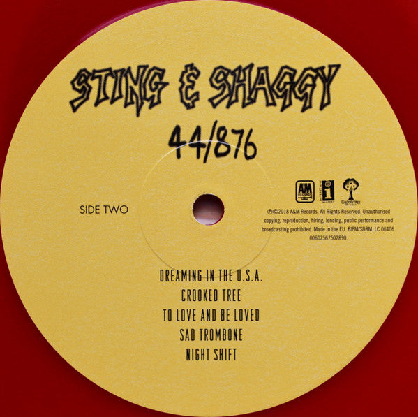 Sting & Shaggy – 44/876   ,   Gatefold , Limited Edition,  Red