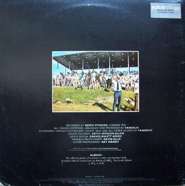 Vangelis – Albedo 0.39, Gatefold