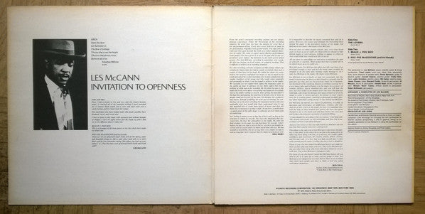 Les McCann – Invitation To Openness    ,  Gatefold