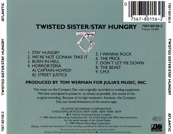 Twisted Sister – Stay Hungry