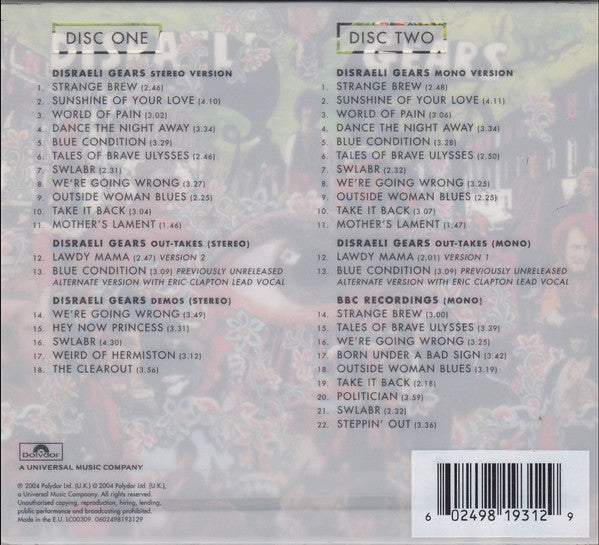 Cream – Disraeli Gears, 2xCD, Deluxe Edition