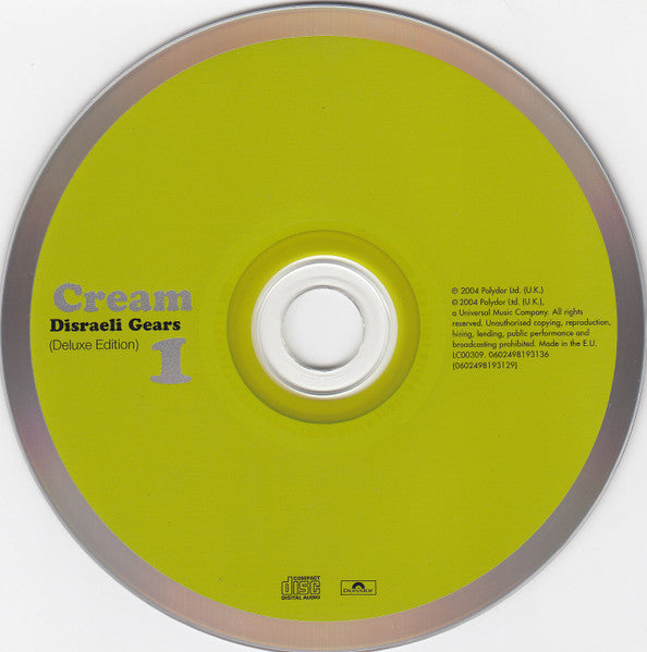 Cream – Disraeli Gears, 2xCD, Deluxe Edition