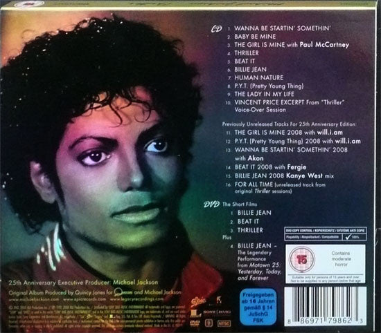 Michael Jackson – Thriller 25   , CD+DVD , Special edition , Slipcase , Gold cd
