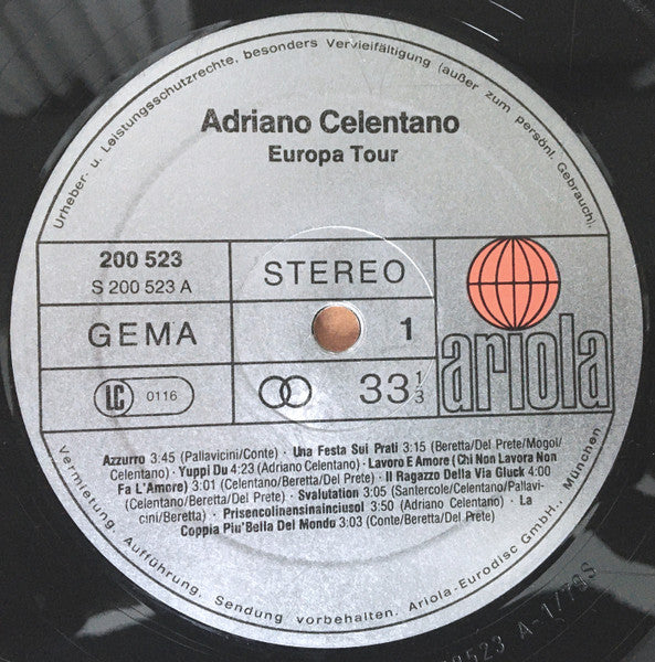 Adriano Celentano – Europa Tour