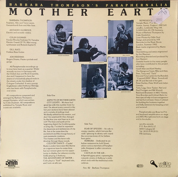 Barbara Thompson's Paraphernalia – Mother Earth    ,  DMM