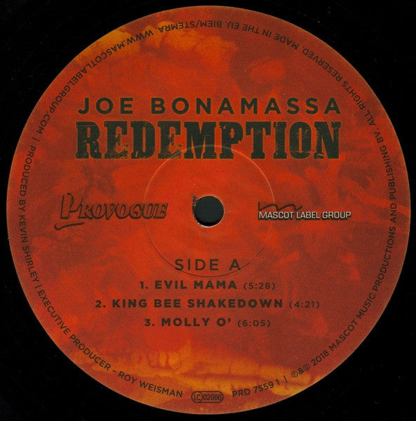 Joe Bonamassa ‎– Redemption   ,  2LP , Gatefold