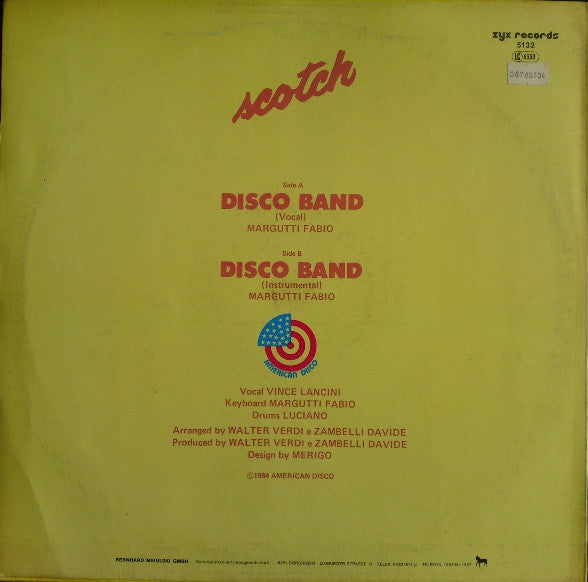 Scotch ‎– Disco Band   ,  12", 45 RPM, Maxi-Single