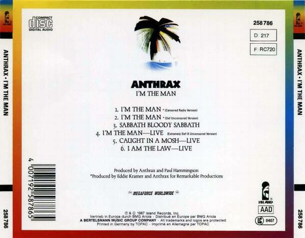 Anthrax – I'm The Man