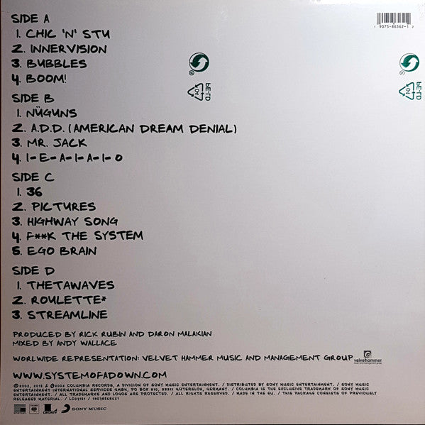 System Of A Down – Steal This Album!   ,  2LP