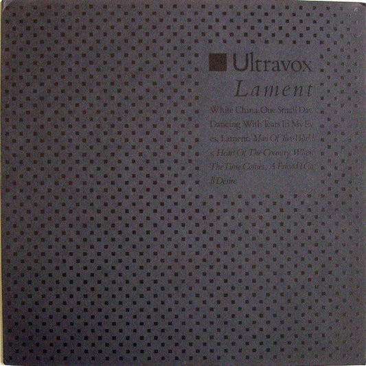 Ultravox ‎– Lament   ,   1 press , UK
