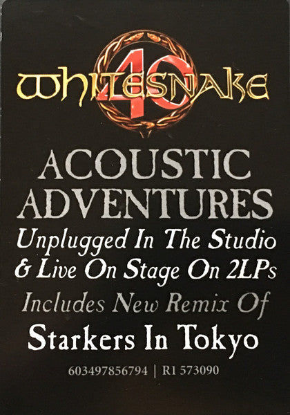 Whitesnake – Unzipped, 2xLP