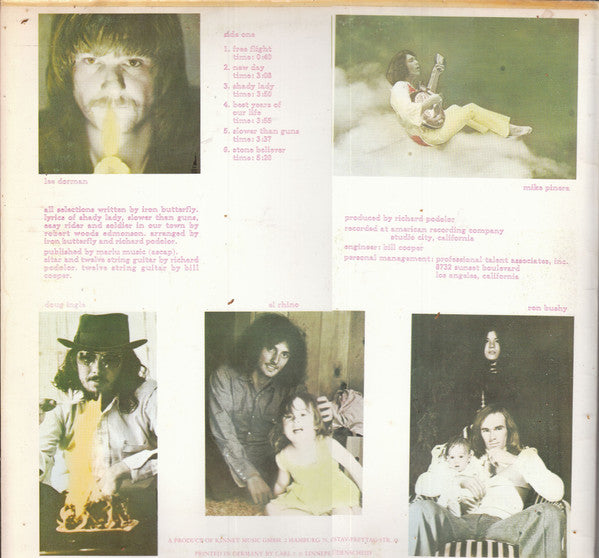 Iron Butterfly With Pinera* & Rhino* – Metamorphosis   ,  Gatefold