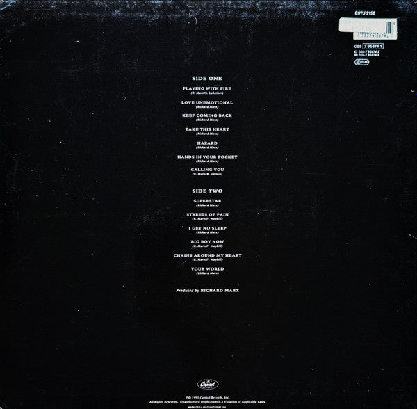 Richard Marx – Rush Street