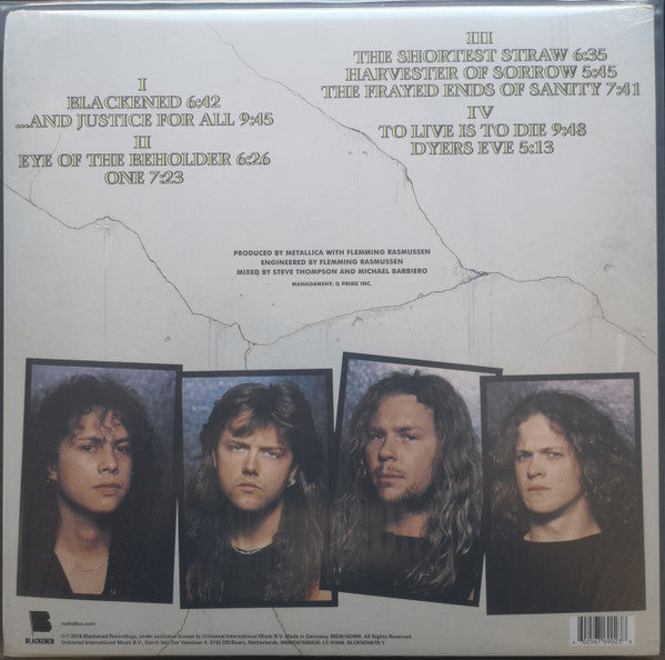 Metallica – ...And Justice For All, 2XLP