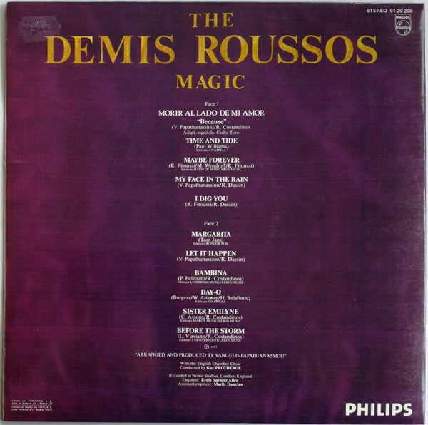 Demis Roussos ‎– The Demis Roussos Magic   ,  Gatefold