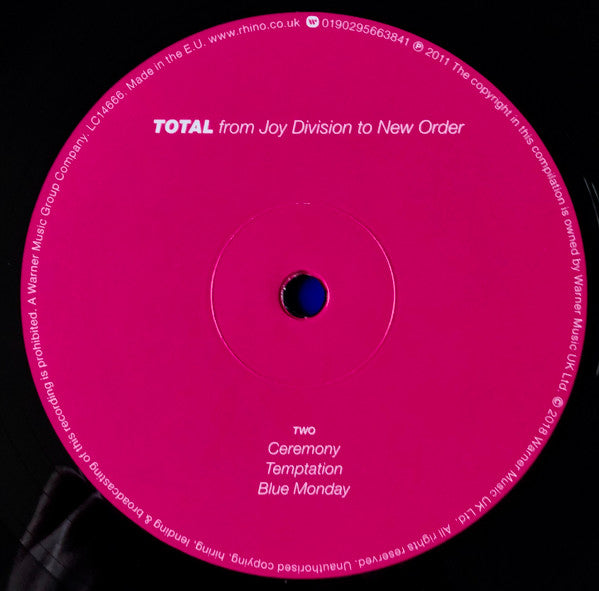 New Order / Joy Division – Total From Joy Division To New Order, 2xLP
