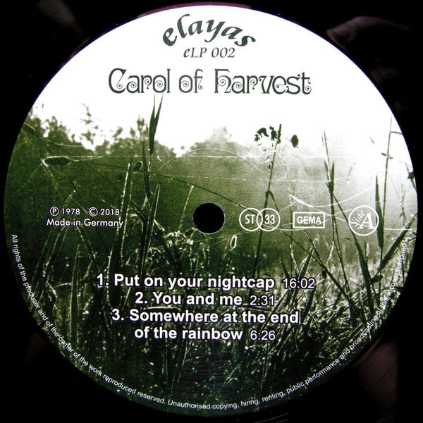 Carol Of Harvest – Carol Of Harvest    , Gatefold