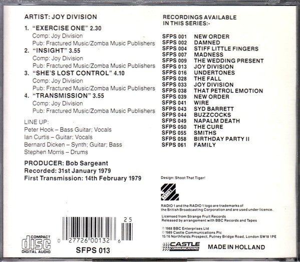 Joy Division – The Peel Sessions