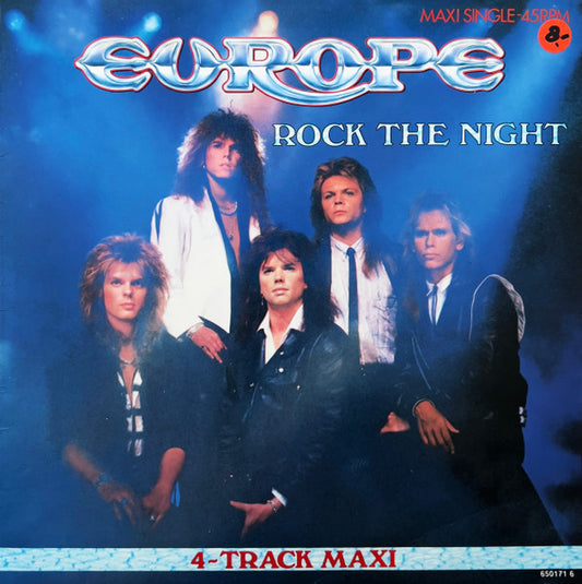 Europe  – Rock The Night    ,   Maxi-Single, 45 RPM