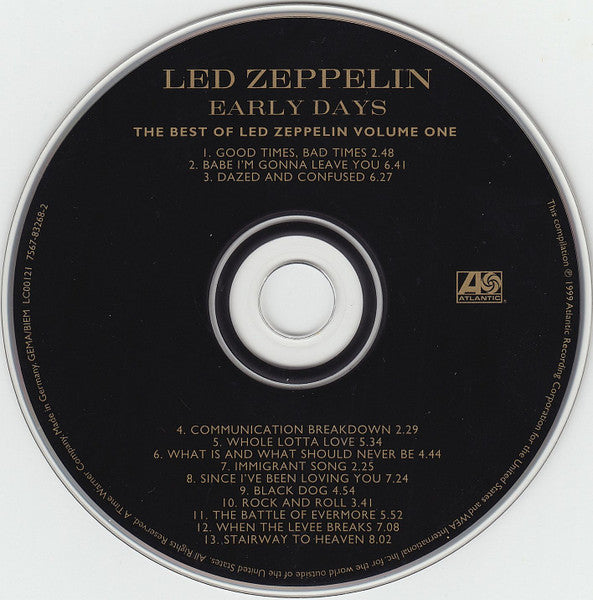 Led Zeppelin – Early Days (The Best Of Led Zeppelin Volume One)