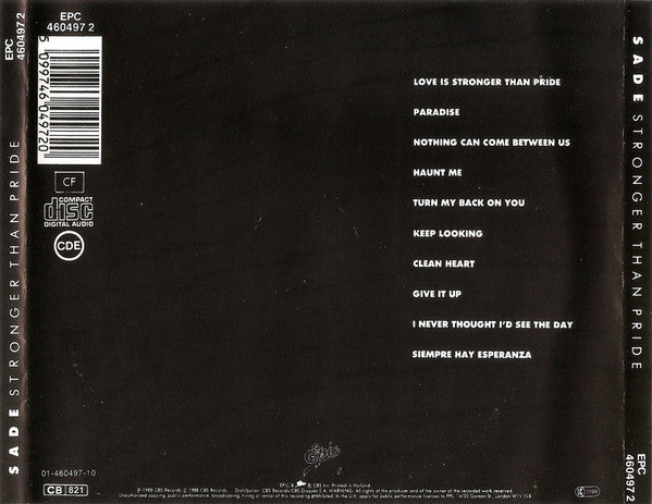 Sade – Stronger Than Pride