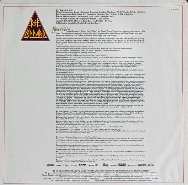 Def Leppard – Hysteria