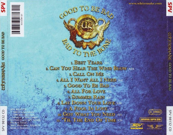 Whitesnake – Good To Be Bad